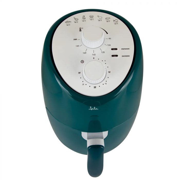 Freidora de aire JATA JEFR5392 de 2 litros. Temperatura hasta 200º. Con temporizador