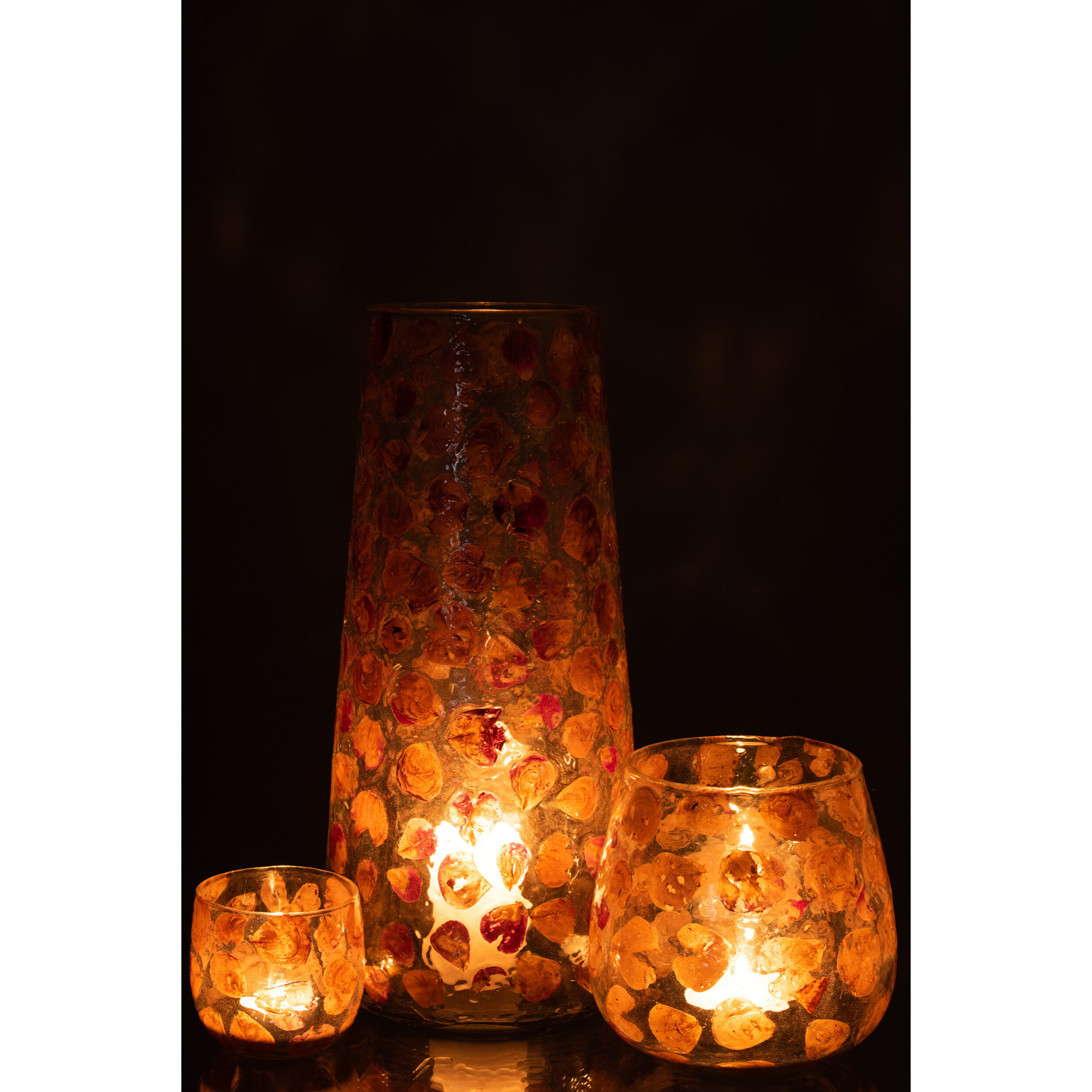 J-Line vase Gerard - verre - ambre - 36.5 cm hoog