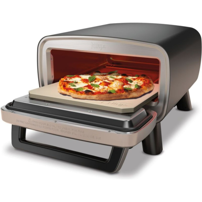 Four à pizza électrique NINJA MO201EU inox noir pizza 30 cm, fonction air fryer, thermostat digital