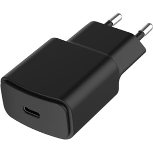 Chargeur secteur ESSENTIELB 20W USB-C + cable USB-C/USB-C 1M noir