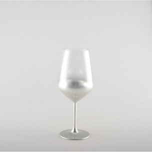 Verres a vin argent glow - lot de 6