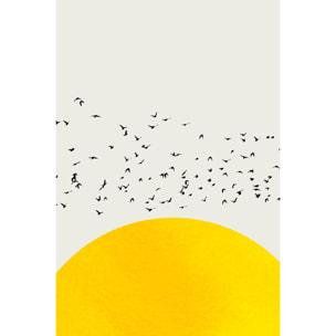 Tableau dessin mille oiseaux Toile imprimée