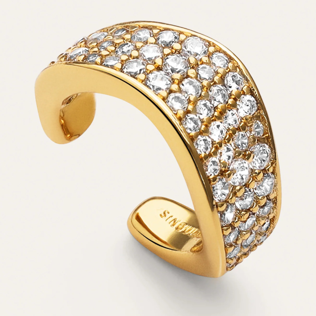 Pendiente Suelto Ear Cuff Scarlett Baño Oro