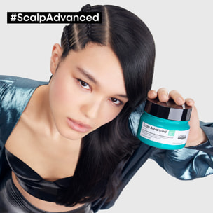 Shampoing Masque 2-en-1 Anti-Gras à l'Argile Purifiant Scalp Advanced 250ml - Serie Expert
