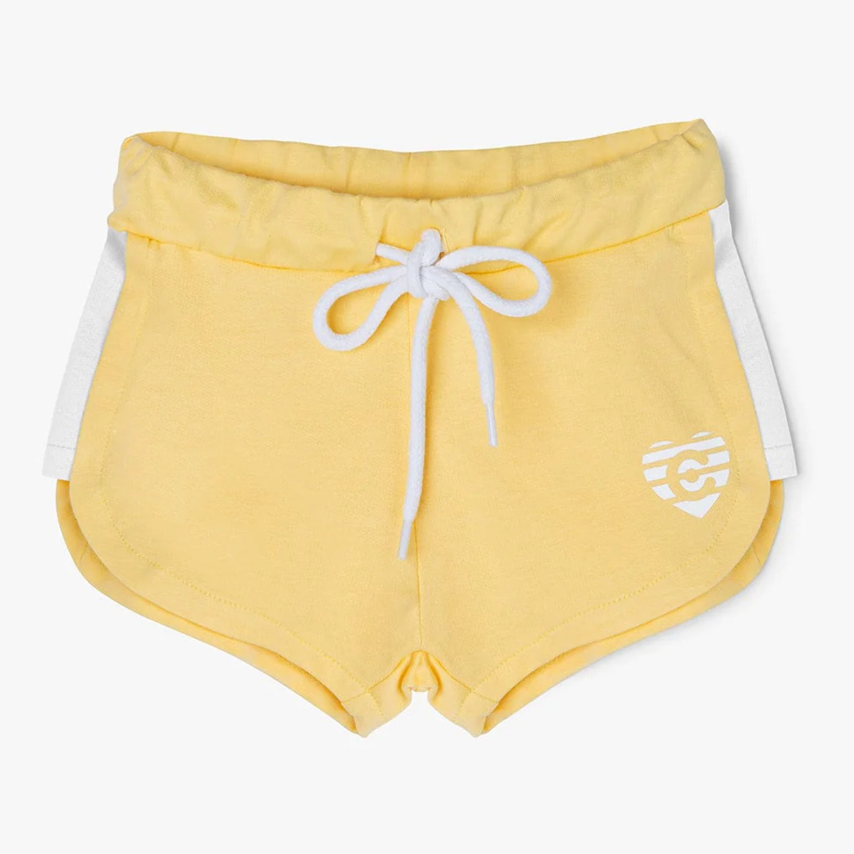 Shorts Deportivos De Niña En Amarillo