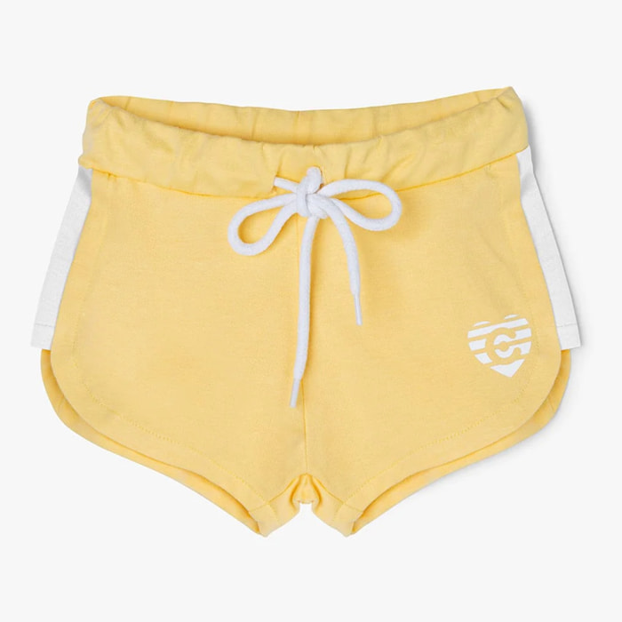 Shorts Deportivos De Niña En Amarillo