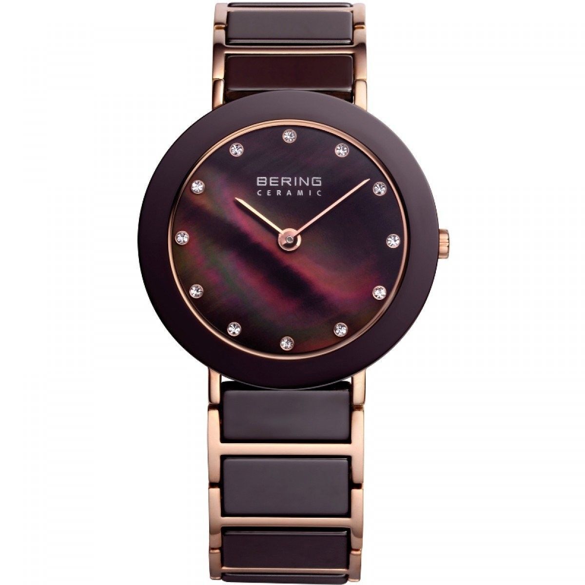 Reloj Bering 11435-765 Mujer Analogico Cuarzo con Correa de Ceramica