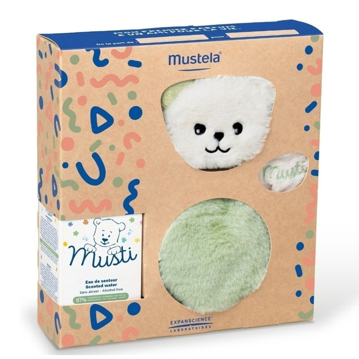 Musti - Coffret l'Eau de Senteur Musti 50ml + Doudou Vert