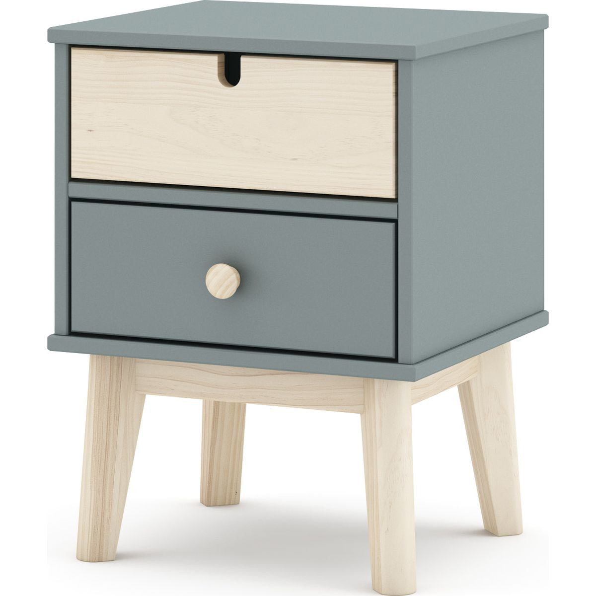Table de chevet 2 tiroirs - LUCY