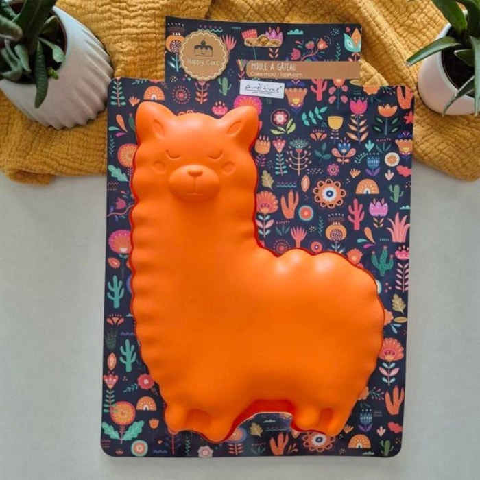 Moule à gâteau en silicone forme Lama, Happy Cake