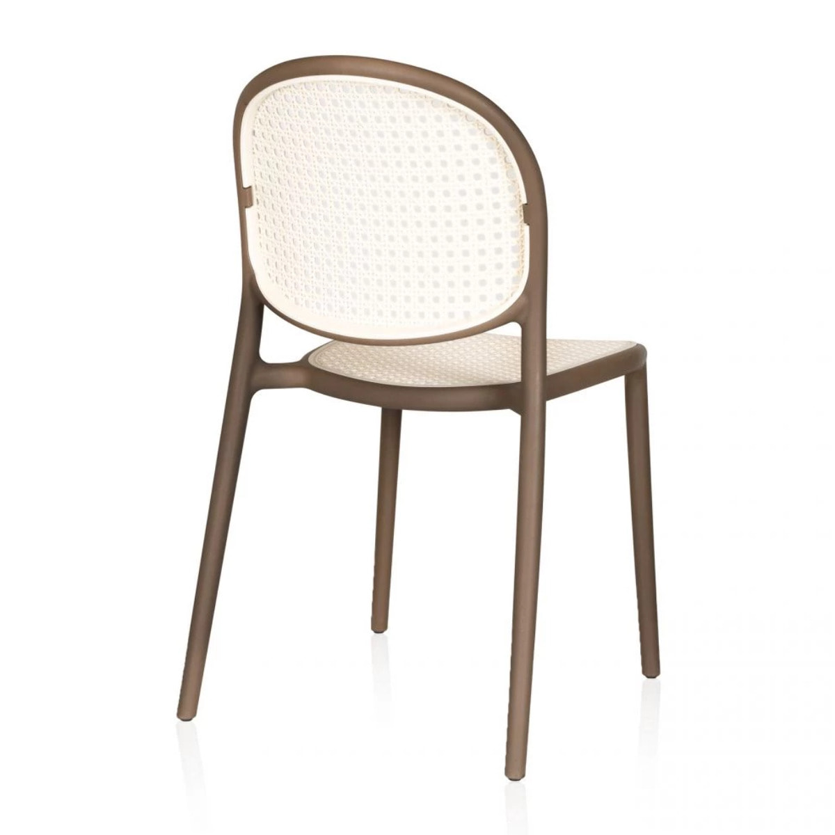 Pack 4 sillas de exterior Klux Taupé - rattan