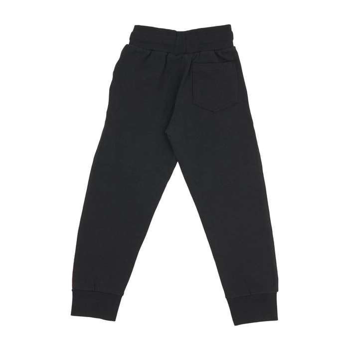 Pantalones de sudadera a rayas bicolor para niños de la clase Junior