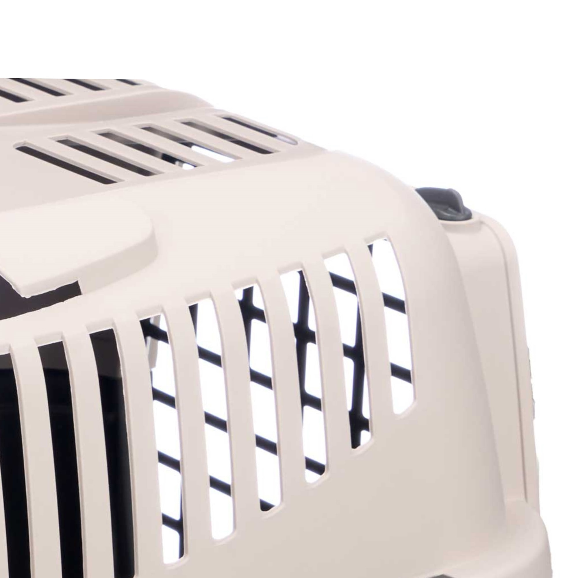 Well home transportín de mascotas portátil antracita, ideal para perros y gatos