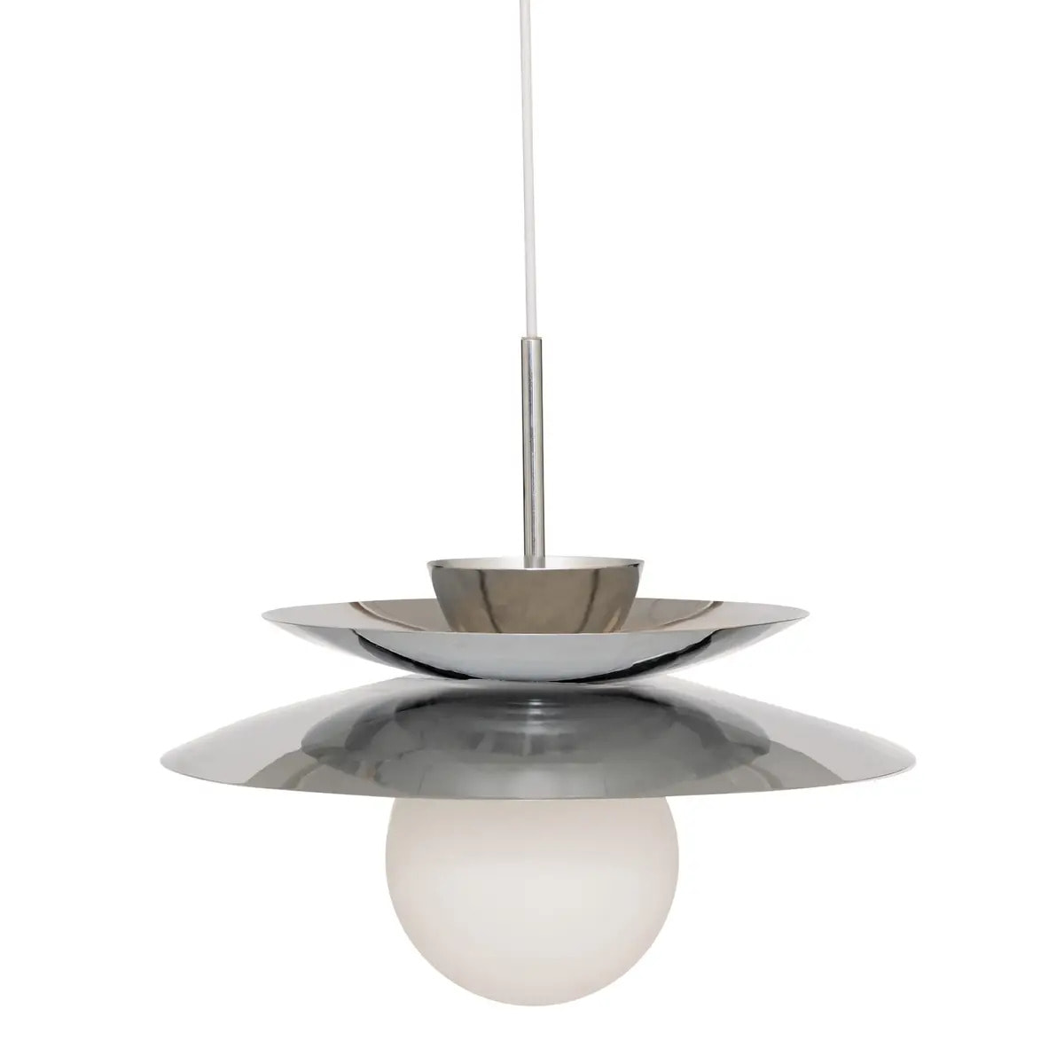 Suspension Omia argent H125cm