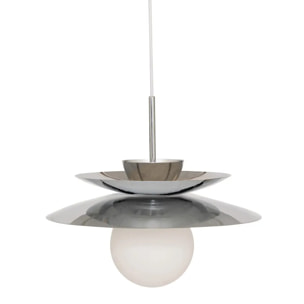 Suspension Omia argent H125cm