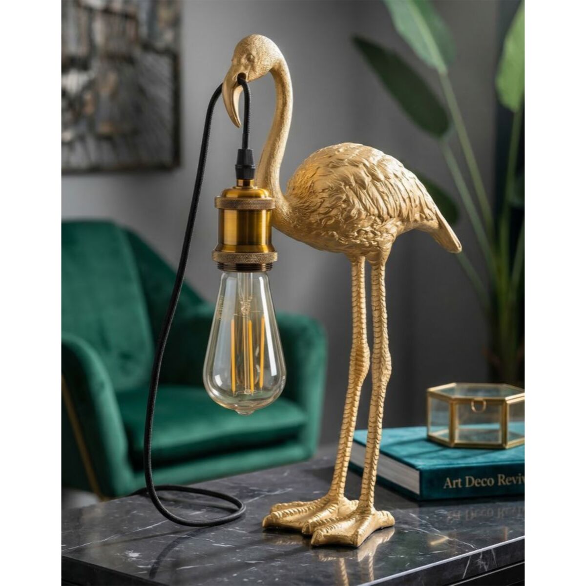 LAMPADA DA TAVOLO FLAMINGO CM 13X11,5X39,5