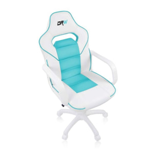 Silla gaming turquesa DRW Blanco - Turquesa DRW