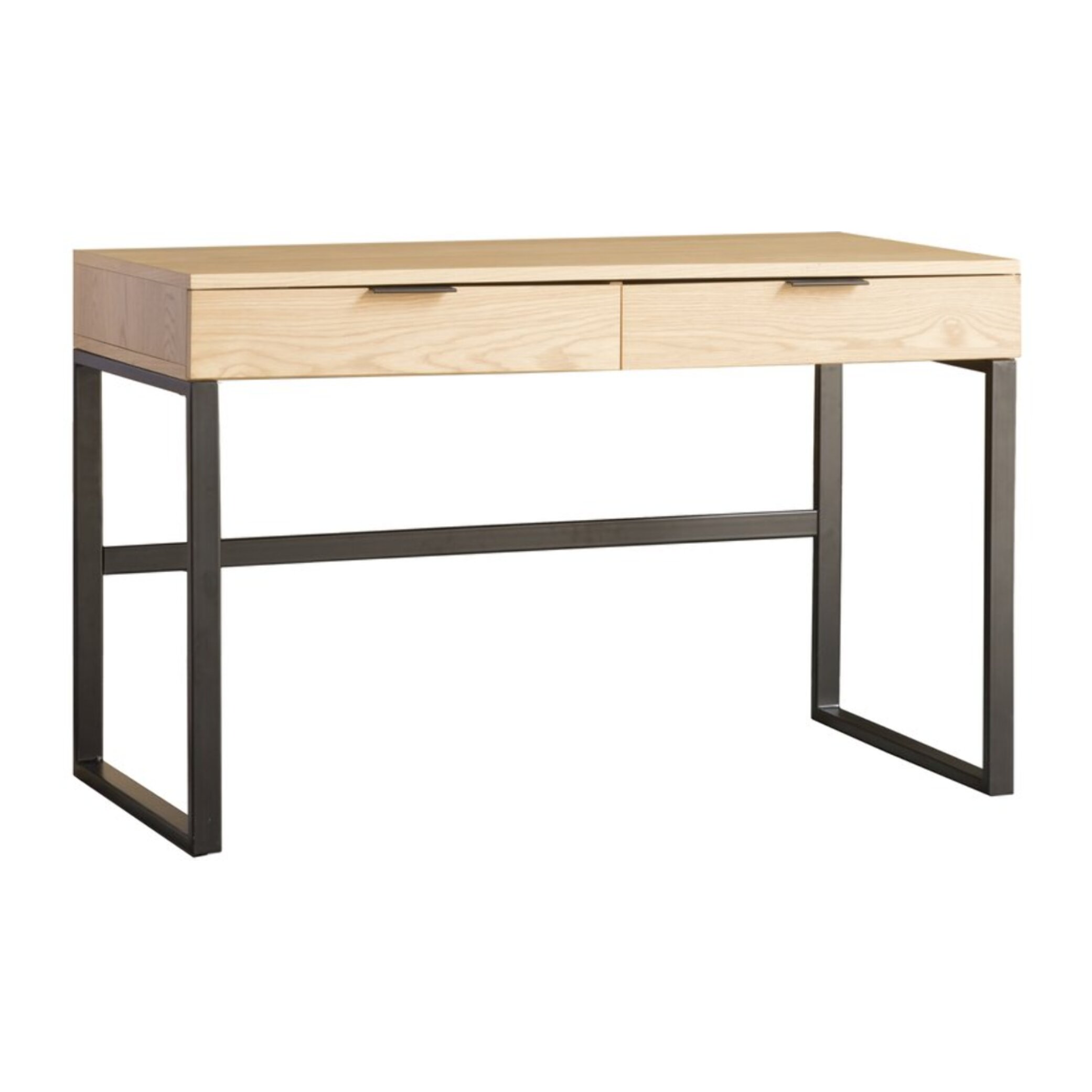 Bureau Coimbra -tableau en tôle naturelle-couleur chêne naturel 120 x 75 x 60 cm