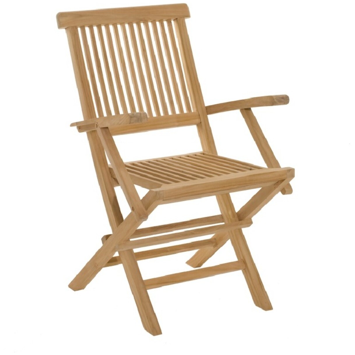 FUN - Ensemble de 2 fauteuils de jardin Java en bois Teck