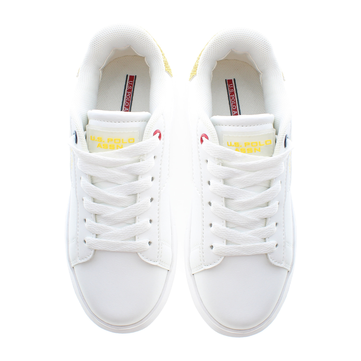 Sneakers U.S. Polo Assn White Yellow