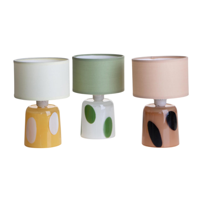 Lampada Pois 13Xh20 Cm - Pezzi 3 - Bianchi Dino