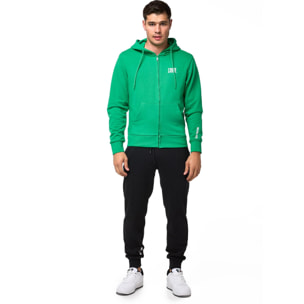 Tuta da uomo con Felpe con cappuccio e zip e pantalone non felpata Leone Basic