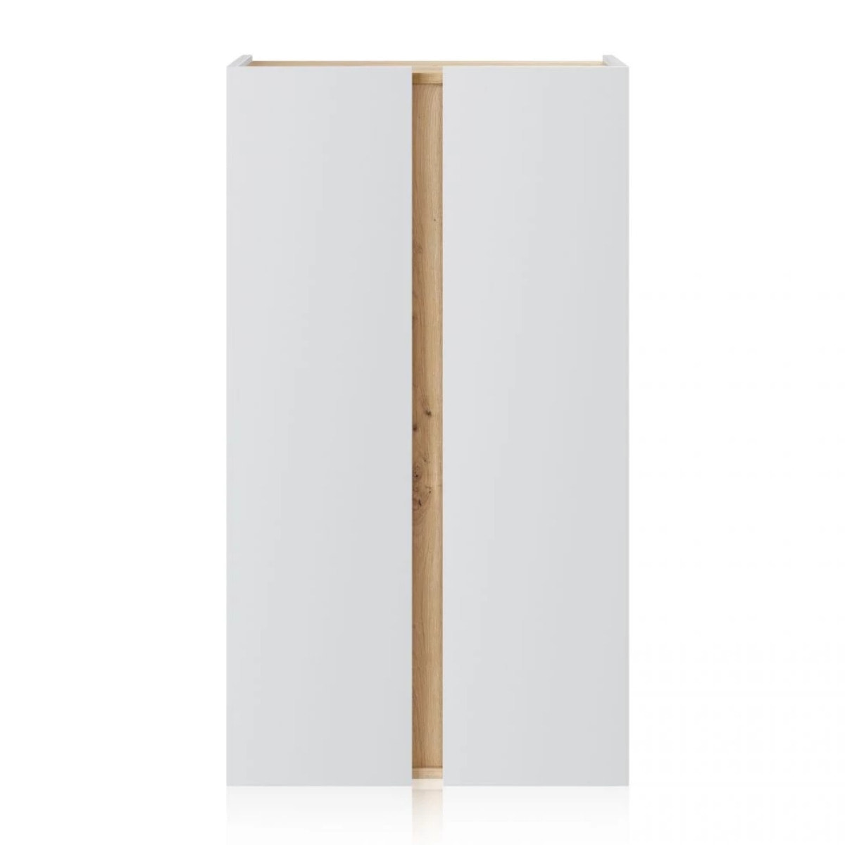Armario zapatero Eitan Blanco Artik (Blanco Mate) - Roble Nodi