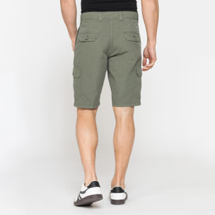 BERMUDA TASCONATO IN LEGGERO RIPSTOP DI COTONE