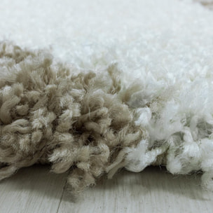 Tapis shaggy tissé motif géométrique MERA