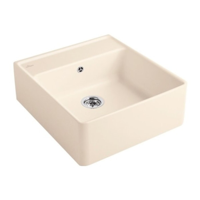 Evier timbre office Tradition Ivory CeramicPlus avec vidage automatique