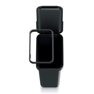 Sistema de reciclaje de 12l en color negro keden