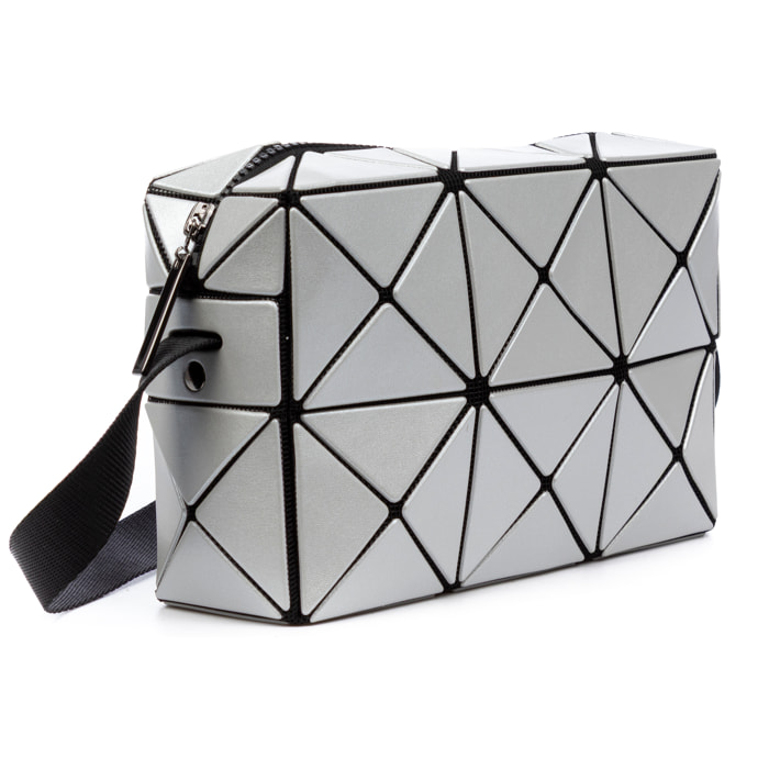 Aso bolso bandolera de diseño geométrico.