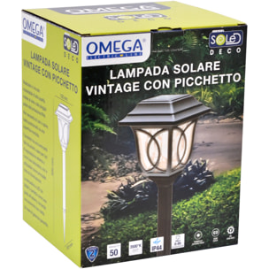 OMEGA Lampada led solare vintage