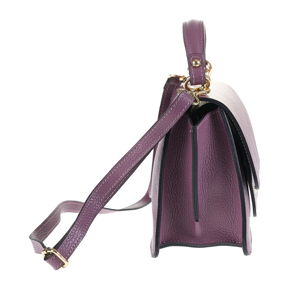 Borsa a mano da donna Made in Italy - Modello Elora Nova - 100% pelle - 23.5 x 15.0 x 10.0 cm