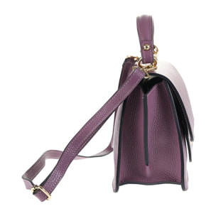 Borsa a mano da donna Made in Italy - Modello Elora Nova - 100% pelle - 23.5 x 15.0 x 10.0 cm