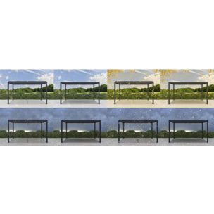Pergola bioclimatique en aluminium "Windsor" - 3 x 4 m - Anthracite