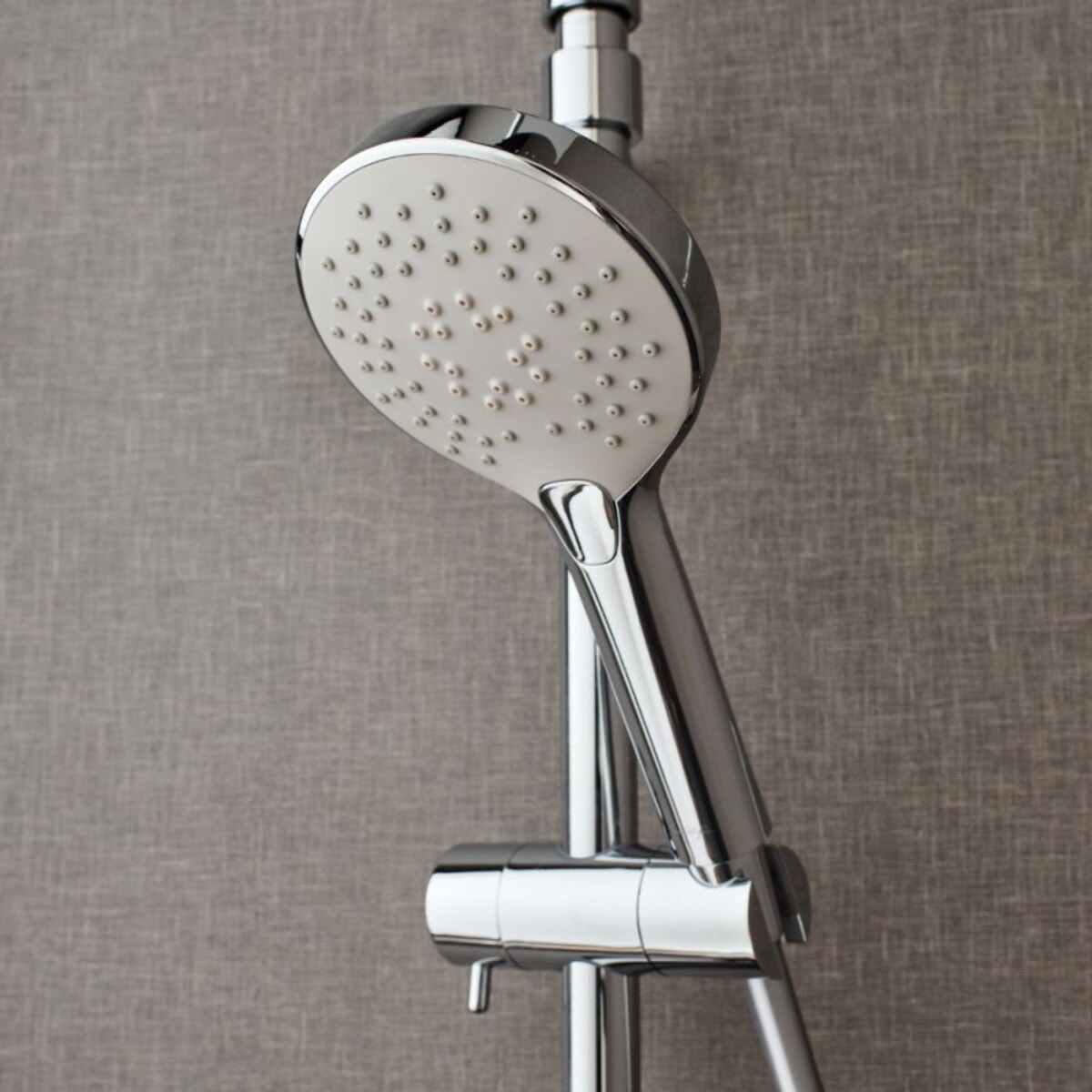 Pommeau de douche Metro 3 jets chromé + flexible