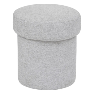 Pouf "Kita" D37cm gris