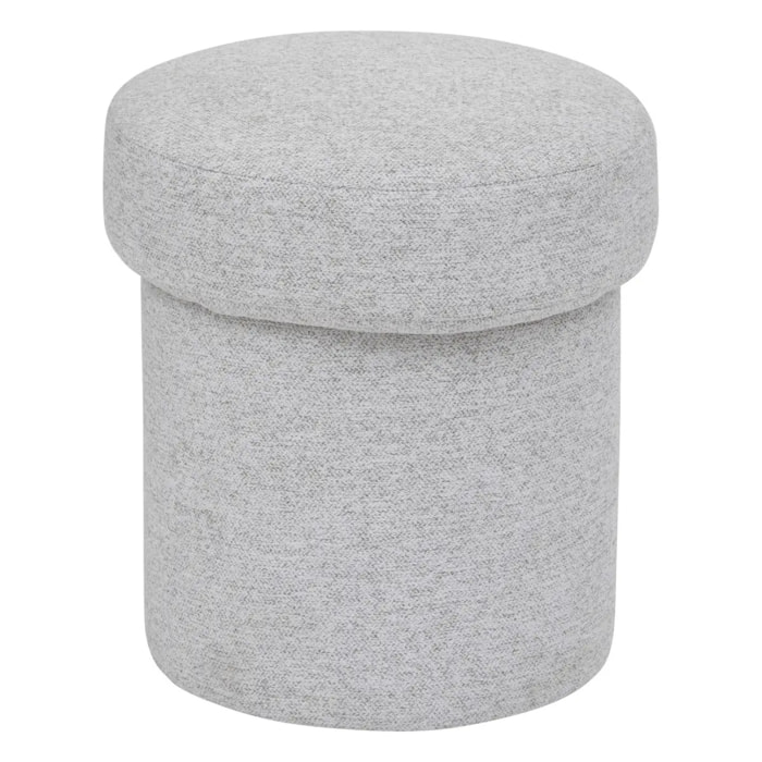 Pouf "Kita" D37cm gris