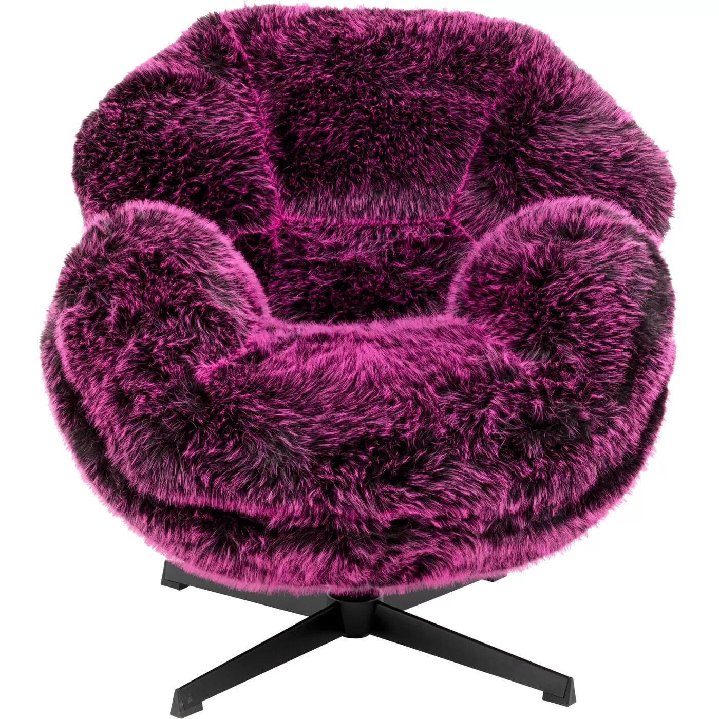 Fauteuil pivotant Cutie violet Kare Design