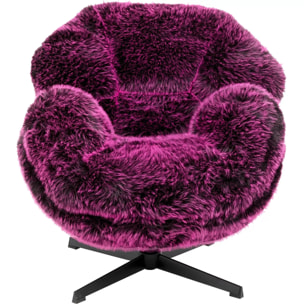 Fauteuil pivotant Cutie violet Kare Design