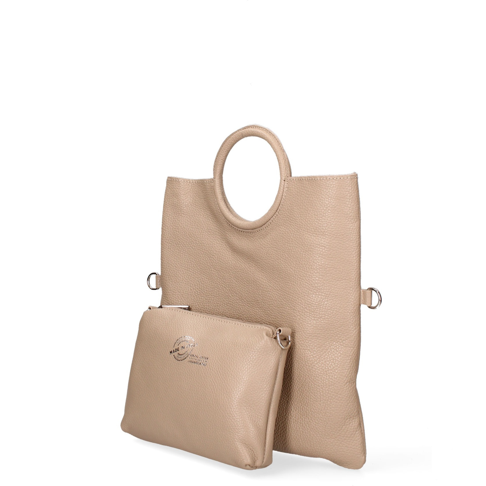 Borsa a mano da donna Made in Italy - Modello Valora Chic - 100% pelle - 29.0 x 30.0 x 1.0 cm