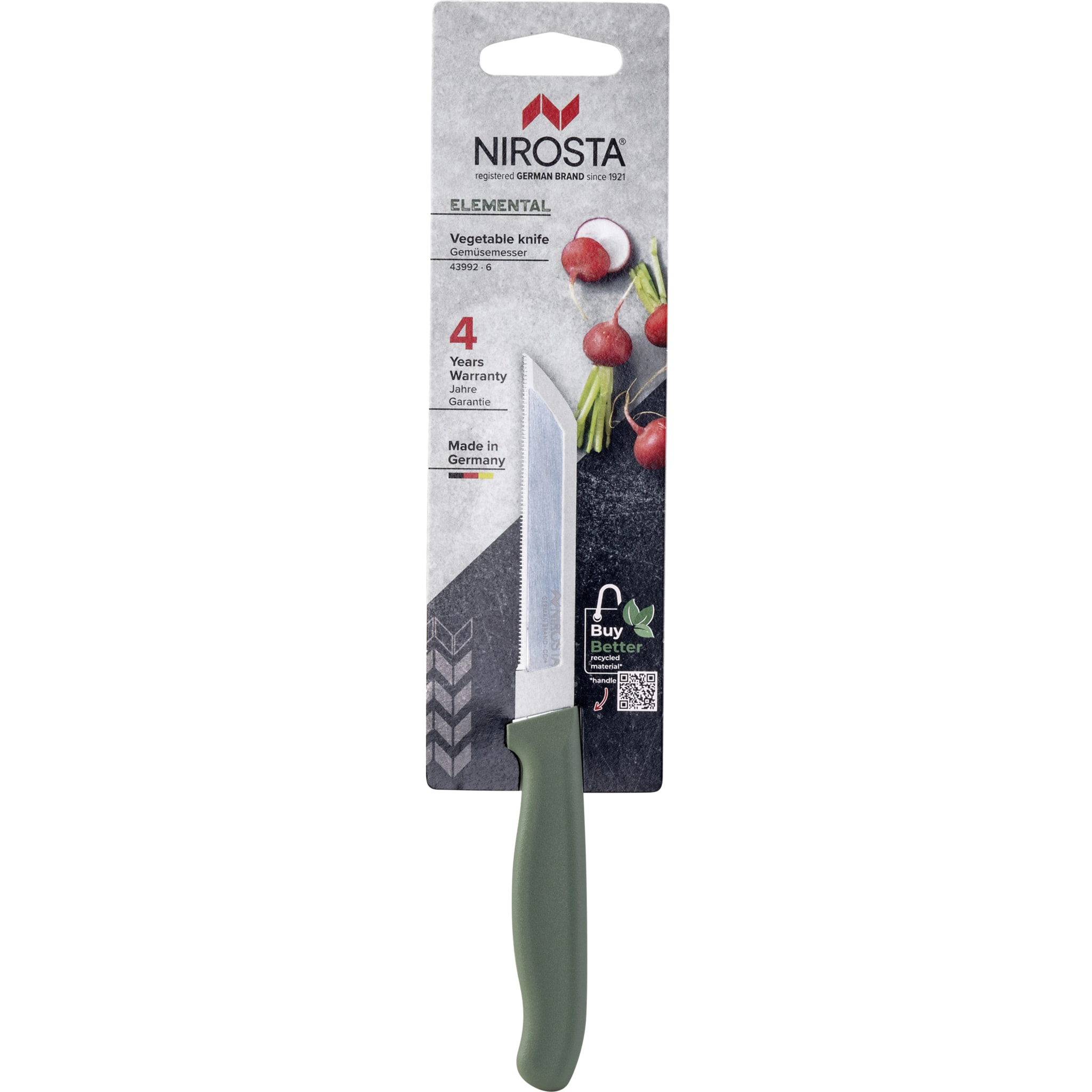 Couteau à légumes 19 cm Nirosta Elemental