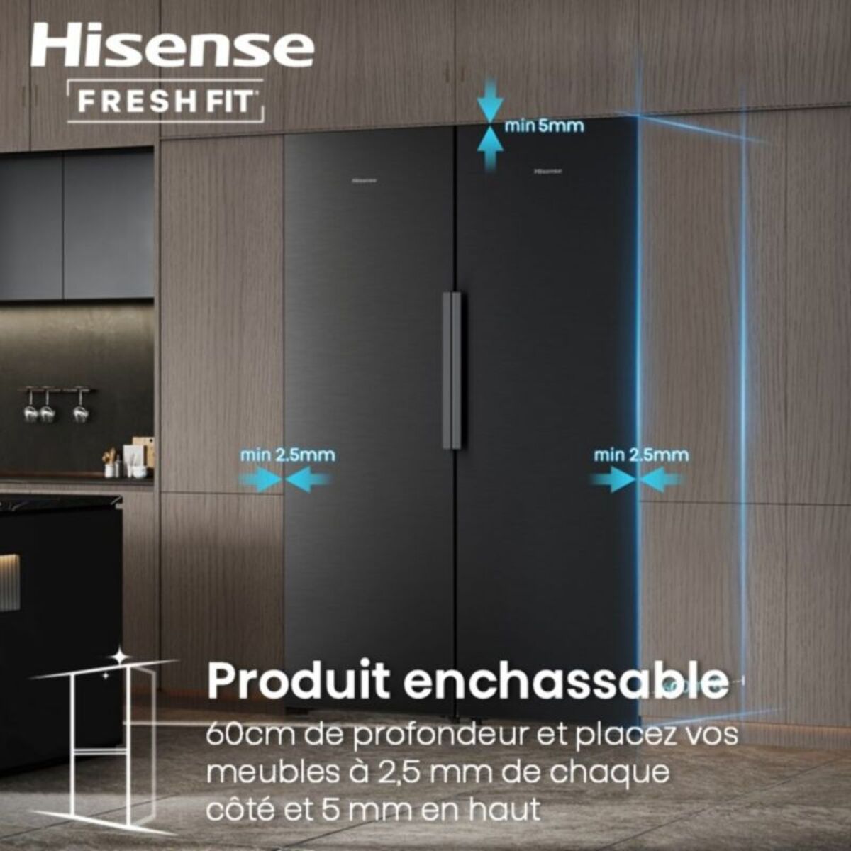Congélateur armoire HISENSE FT5K310GSFC FreshFit