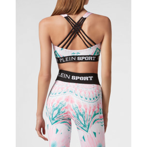 PLEIN SPORT Sports Bra OPTICAL FLOWER