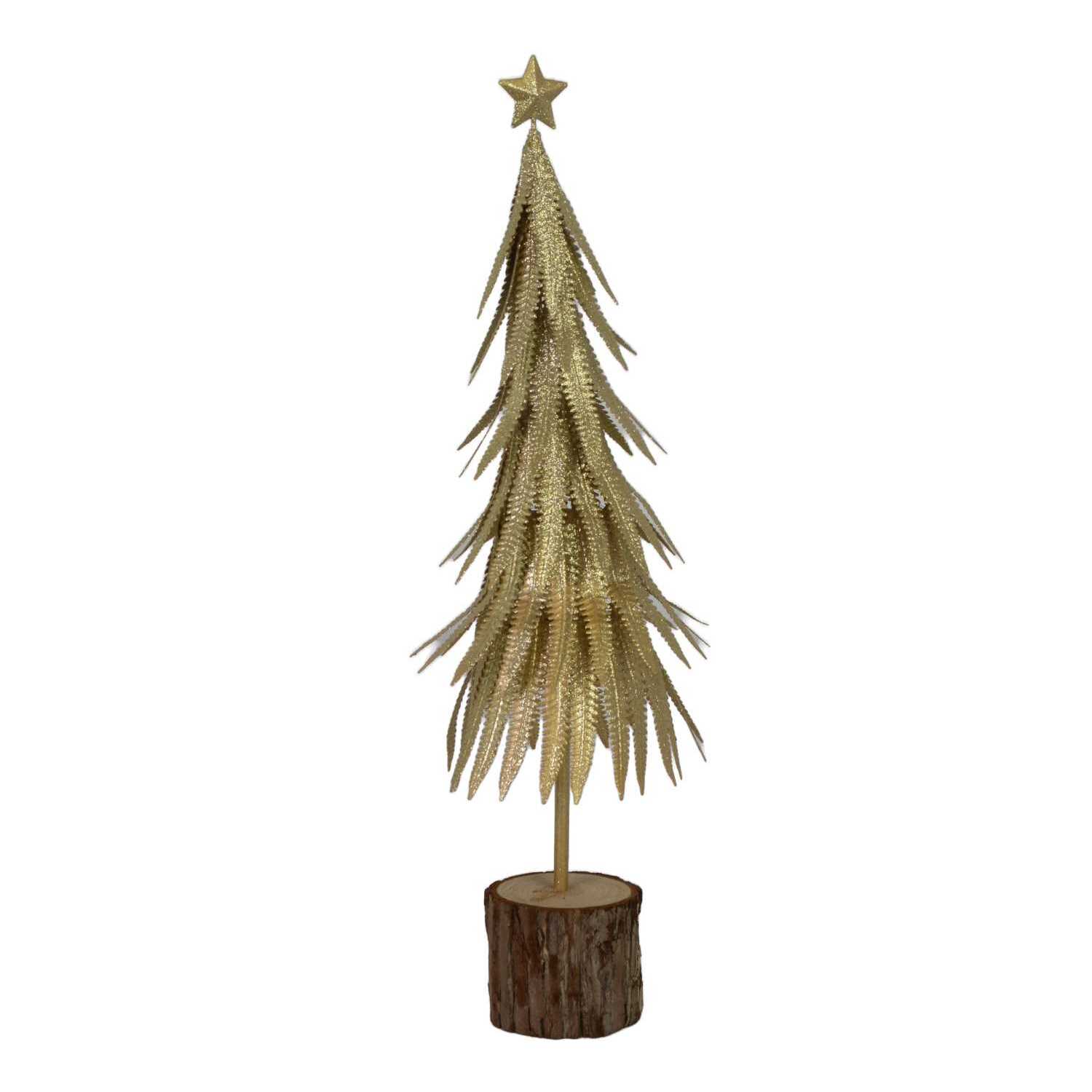 Albero in metallo oro cm ø15h56