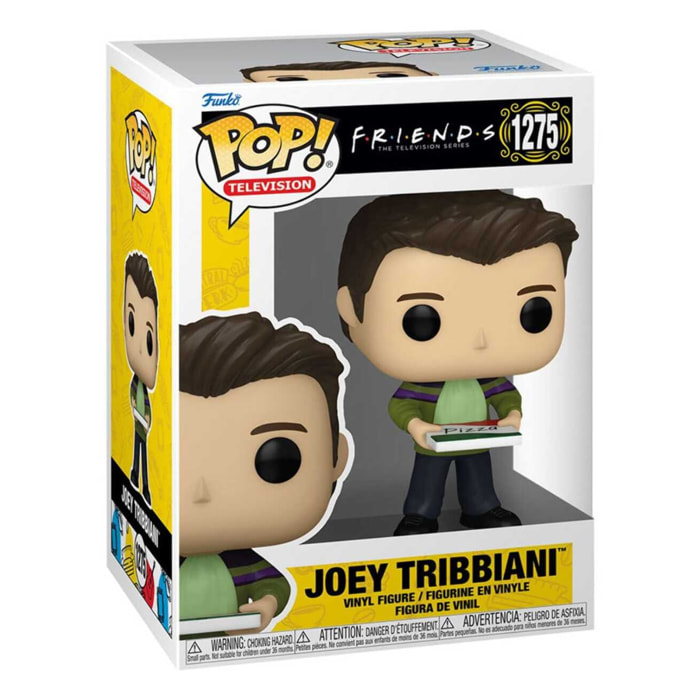 Friends Pop! Tv Vinile Figura Joey W/ Pizza 9 Cm Funko