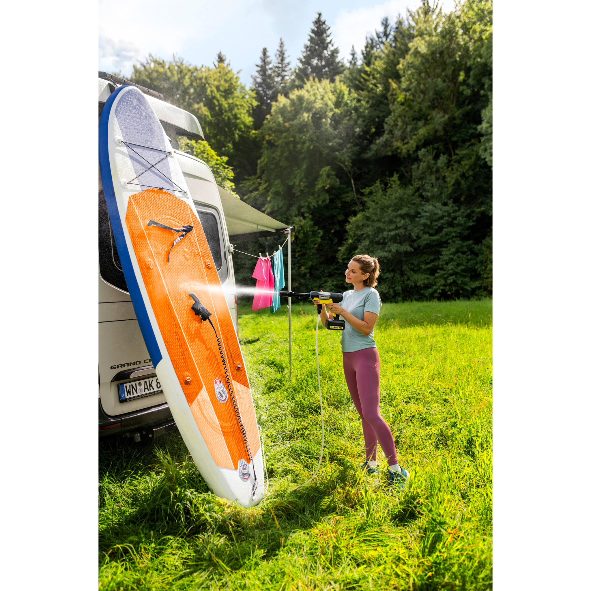 Nettoyeur pression sans fil KARCHER OC 7-18 avec batterie 18V - 24 bars / 200L/h