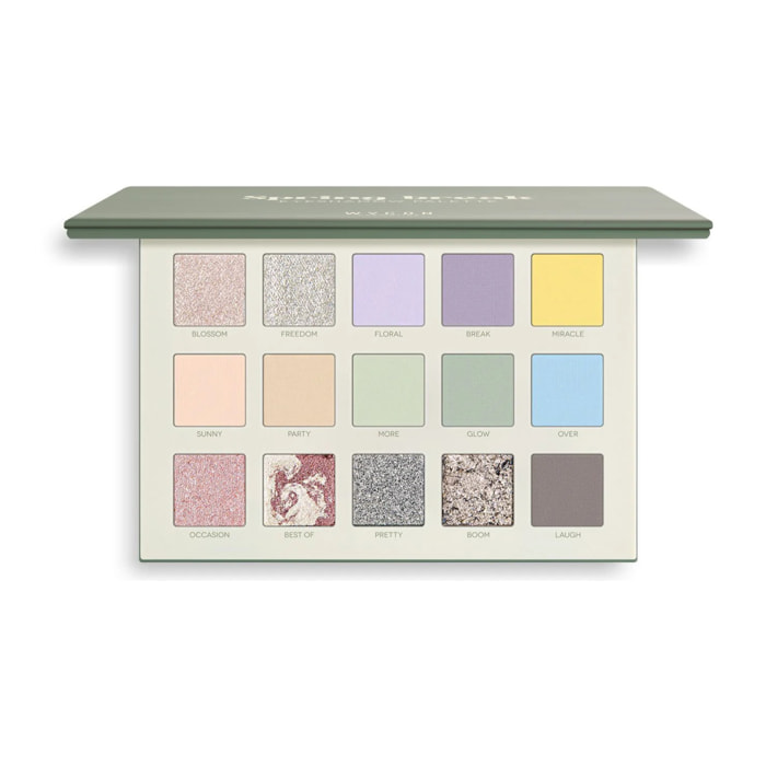SPRING BREAK EYESHADOW PALETTE Palette occhi con 15 ombretti matt e shimmer.