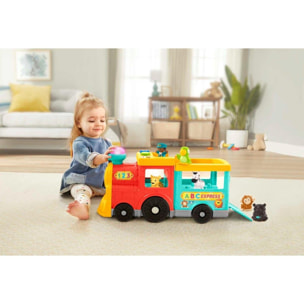 Fisher-Price Little People il trenino dell'ABC Edizione Multilingue, a Spinta con Luci, Musica e Apprendimento Smart Stages unisex Fisher-Price Multicolor